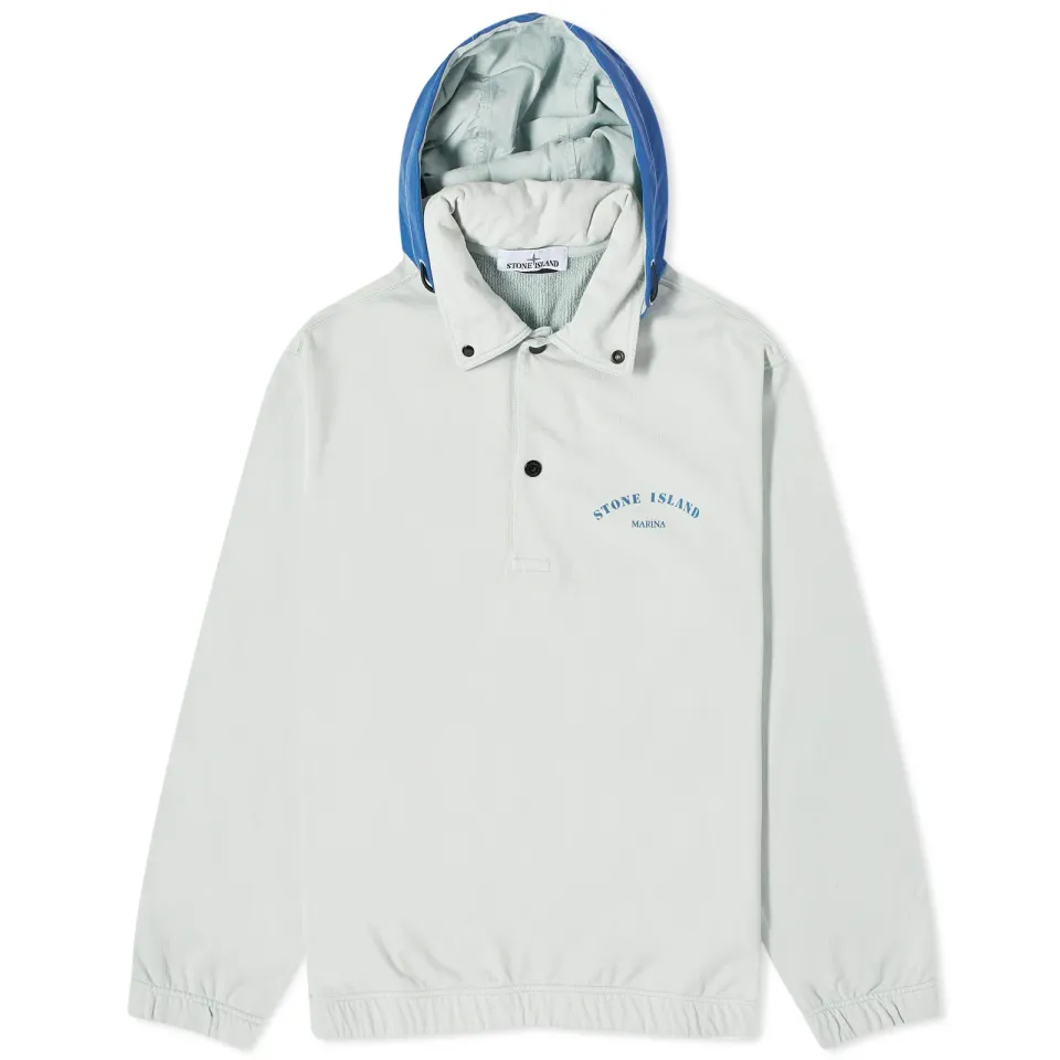Marina Plated Dyed Hooded Sweat