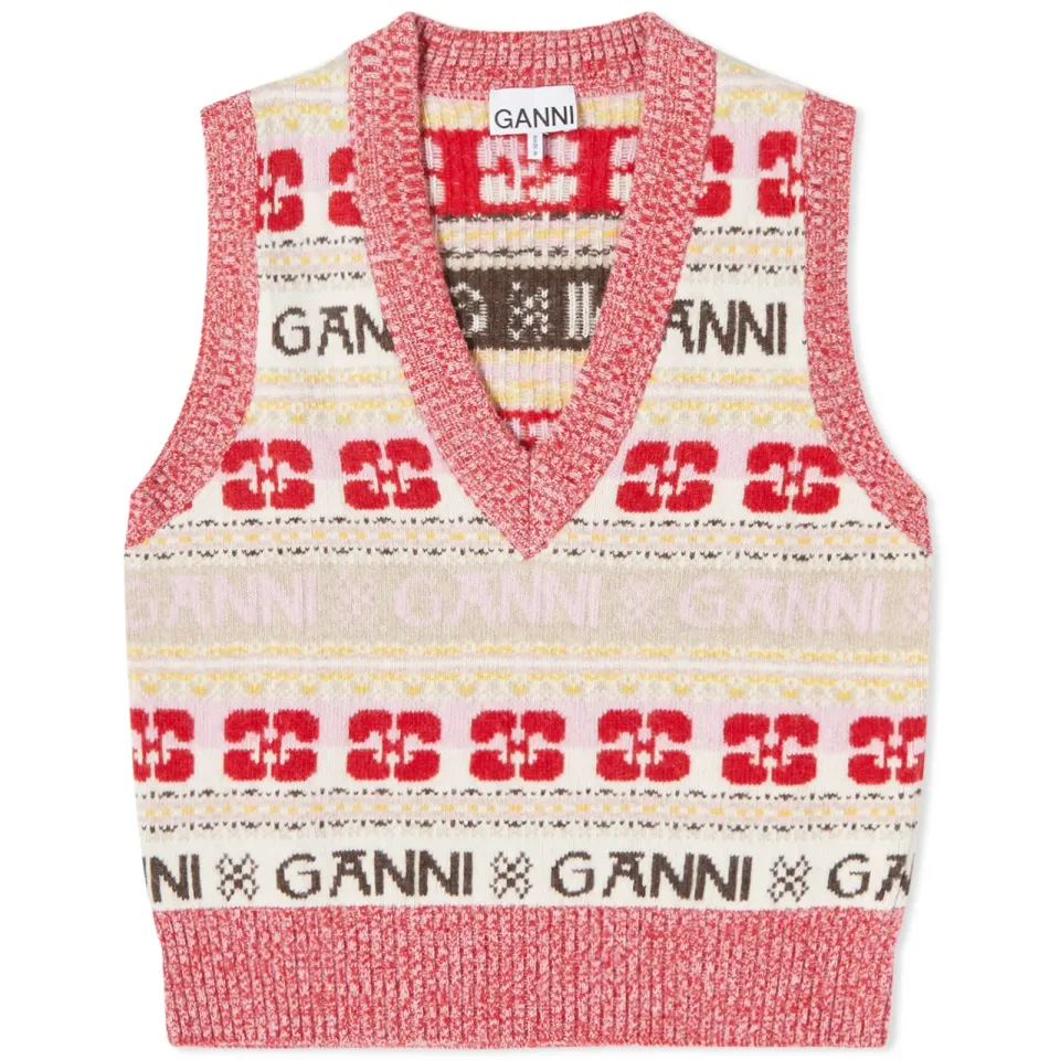 Logo Wool Mix Vest