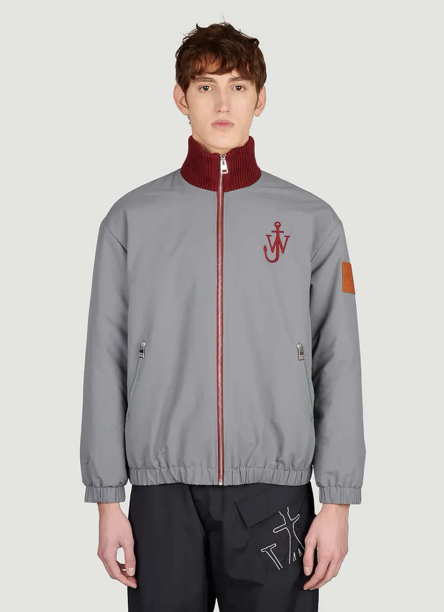 Contrast Zip Bomber Jacket
