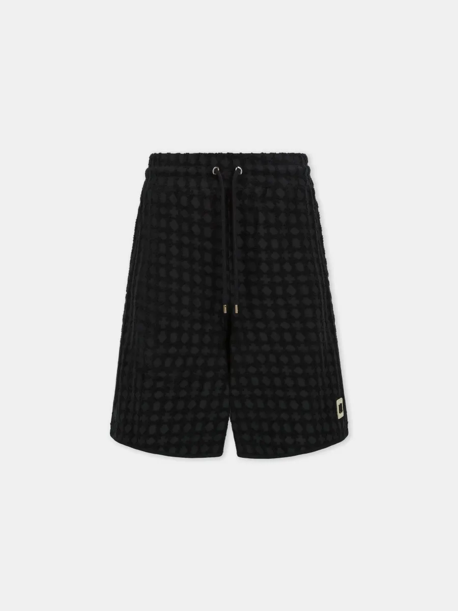 MA QUAD TOWELING SHORT - Black
