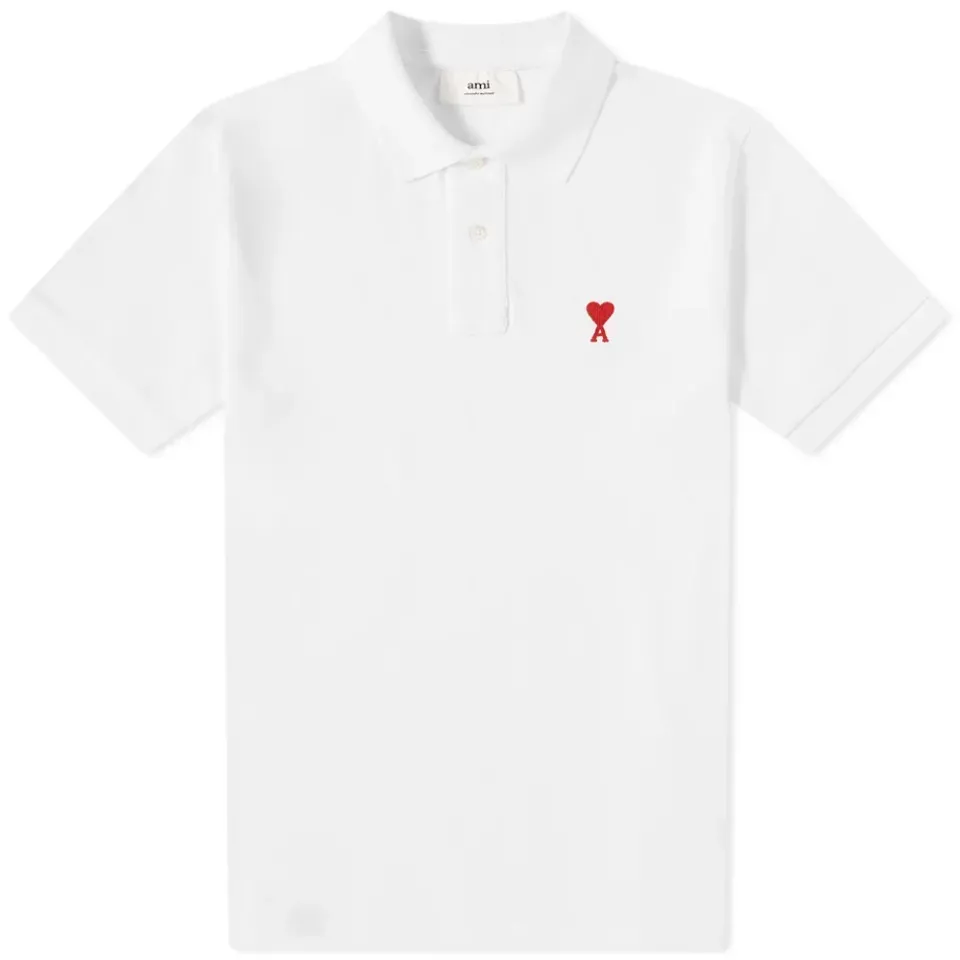 AMI A Heart Logo Polo