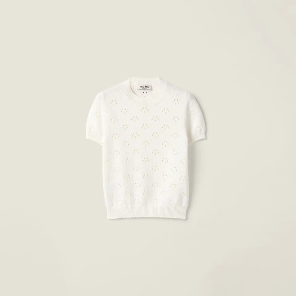 Cotton crew-neck sweater