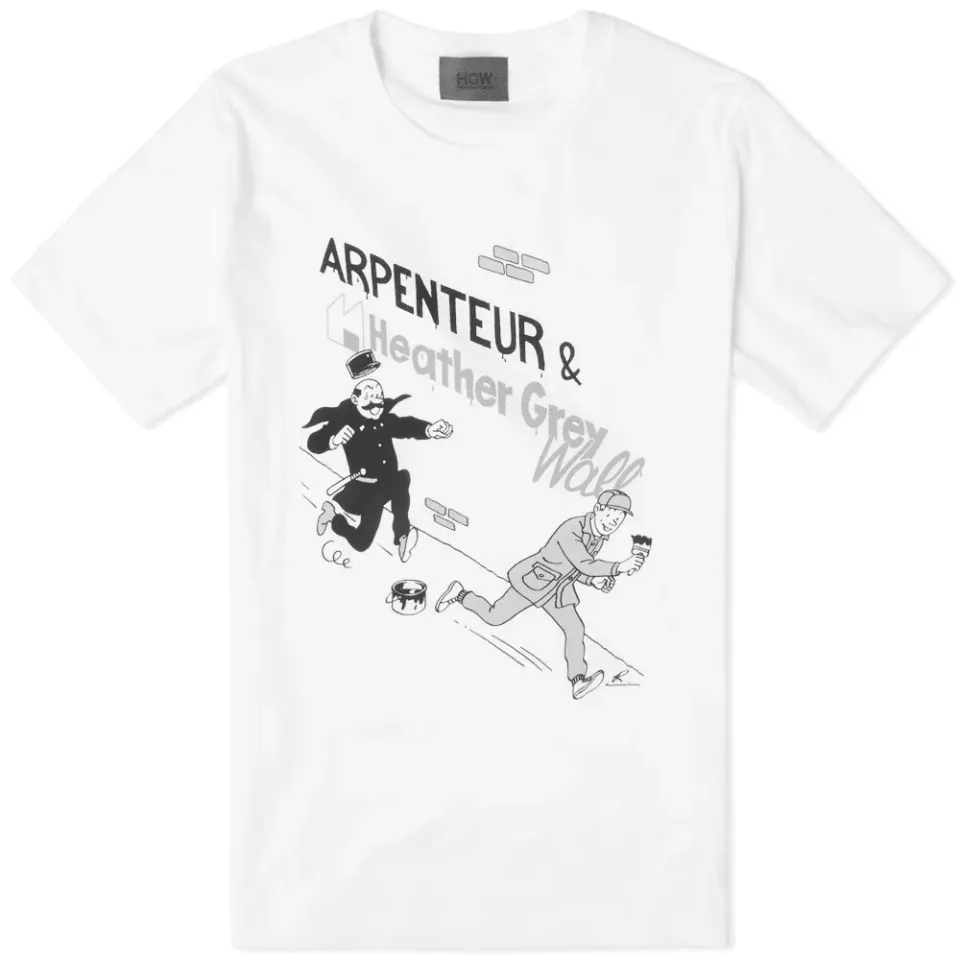 x Heather Grey Wall Printed Tee