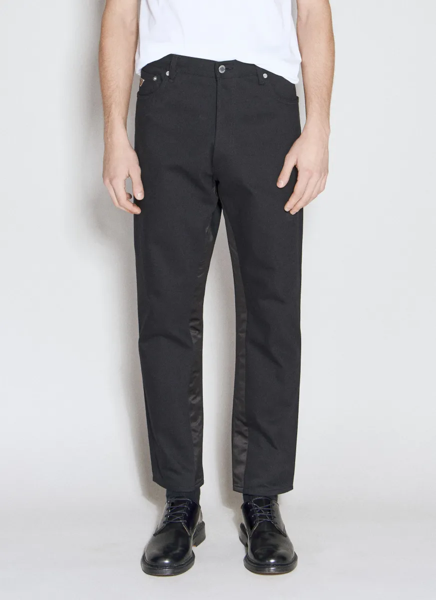 Logo Plaque Five-Pocket Jeans