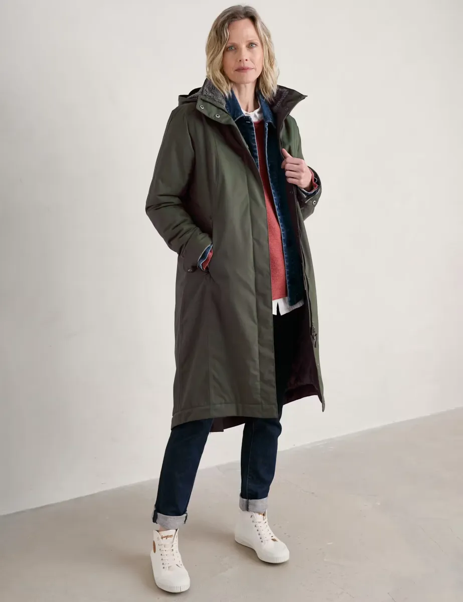 Waterproof Hooded Longline Parka