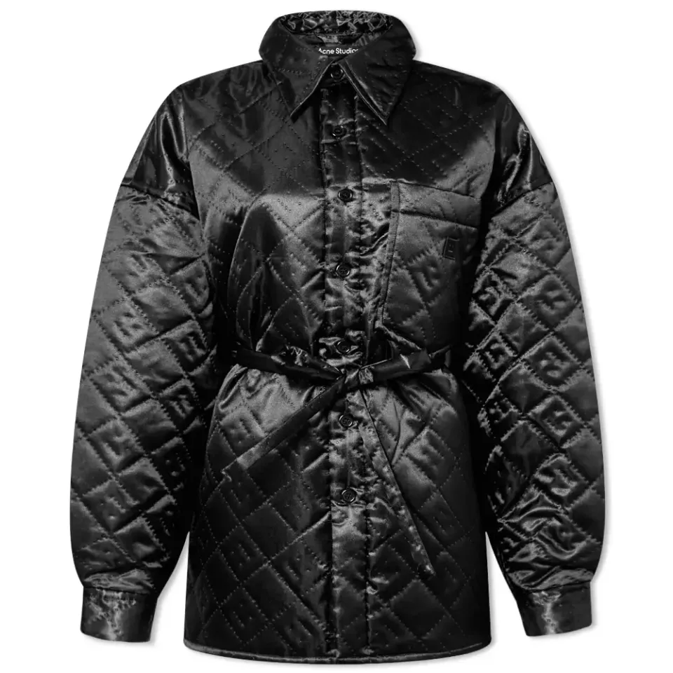 Orrison Satin Quilted Overshirt Jacket