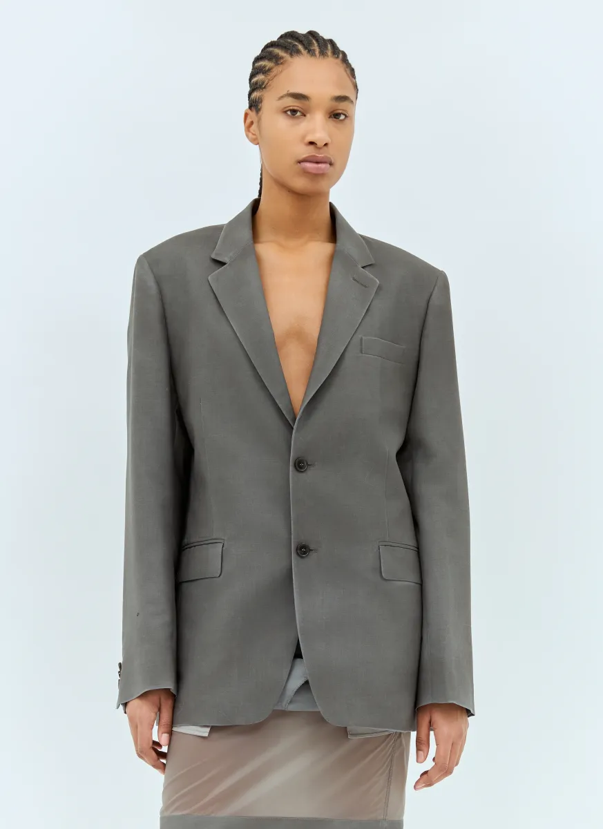 Mohair Wool Suit Blazer