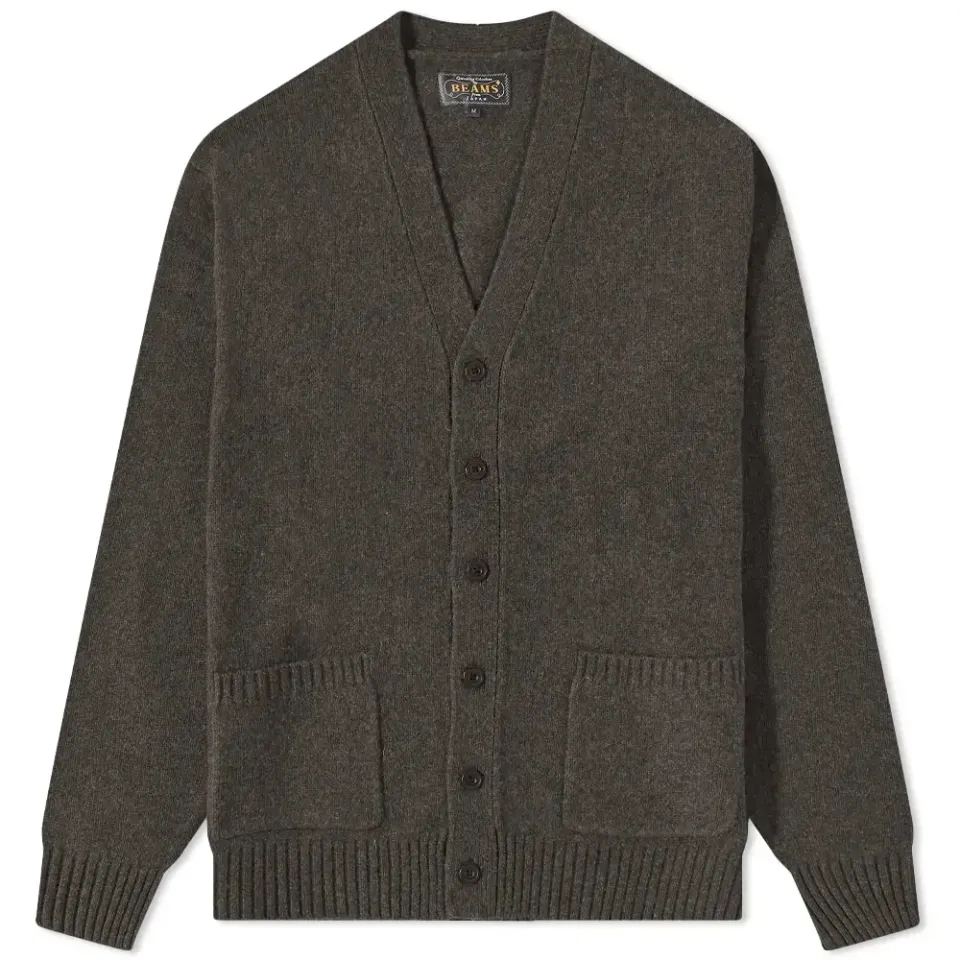 7G Elbow Patch Cardigan
