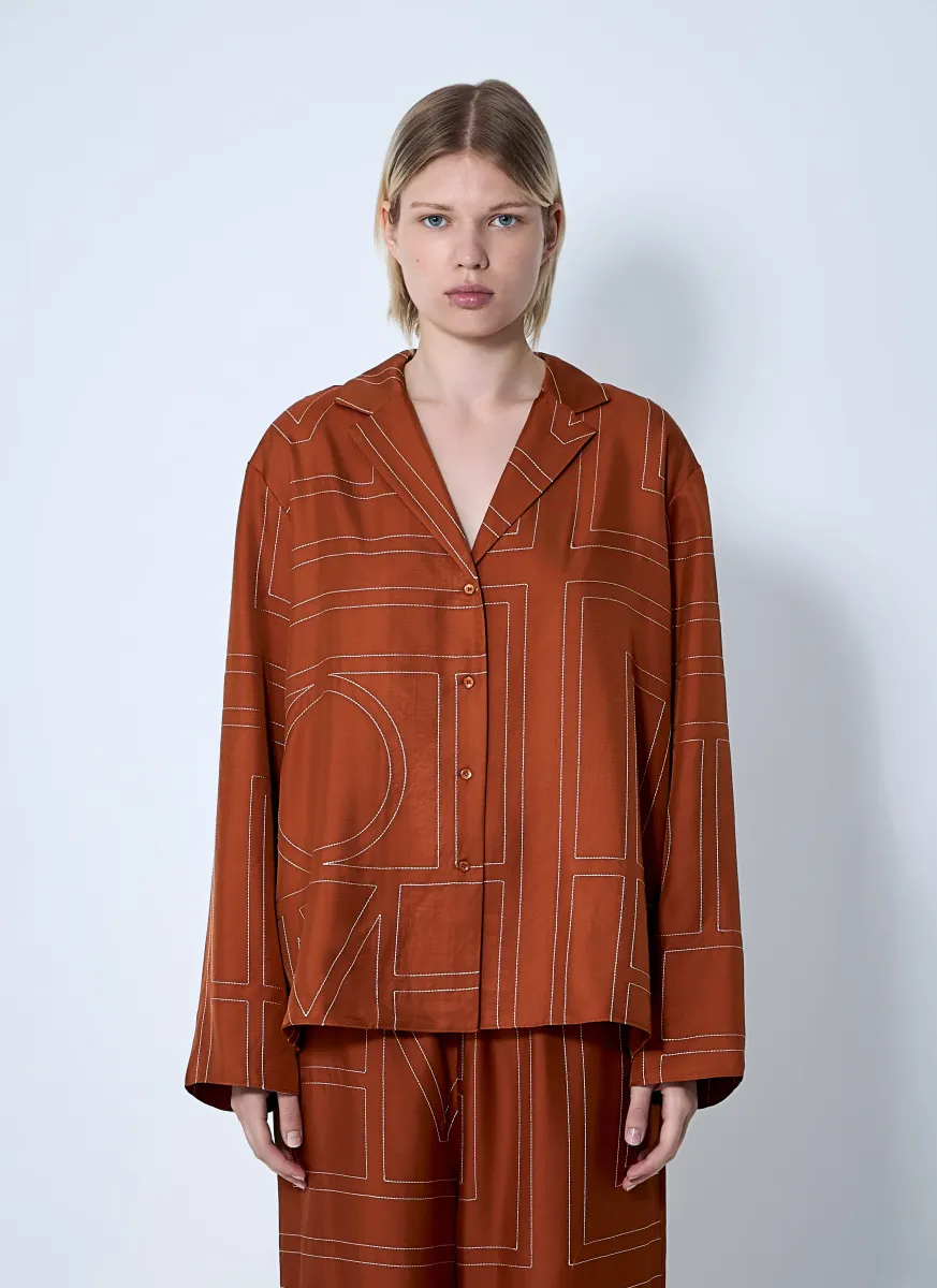 Monogram Silk Shirt