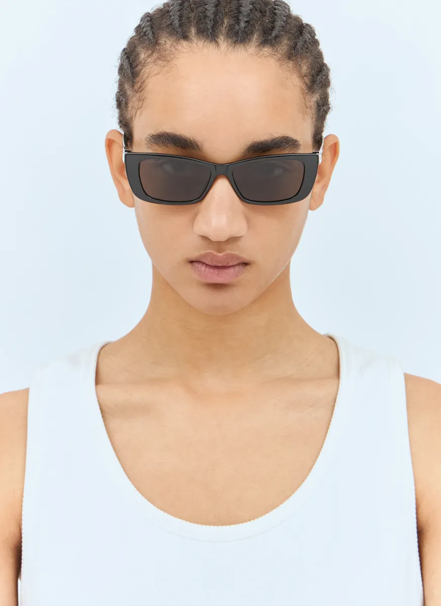 Crystal-Logo Sunglasses