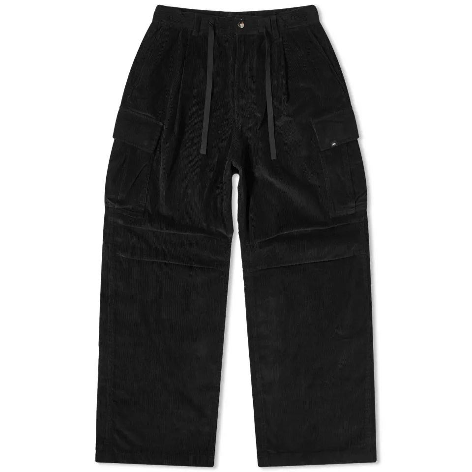 Corduroy Wide Cargo Pants