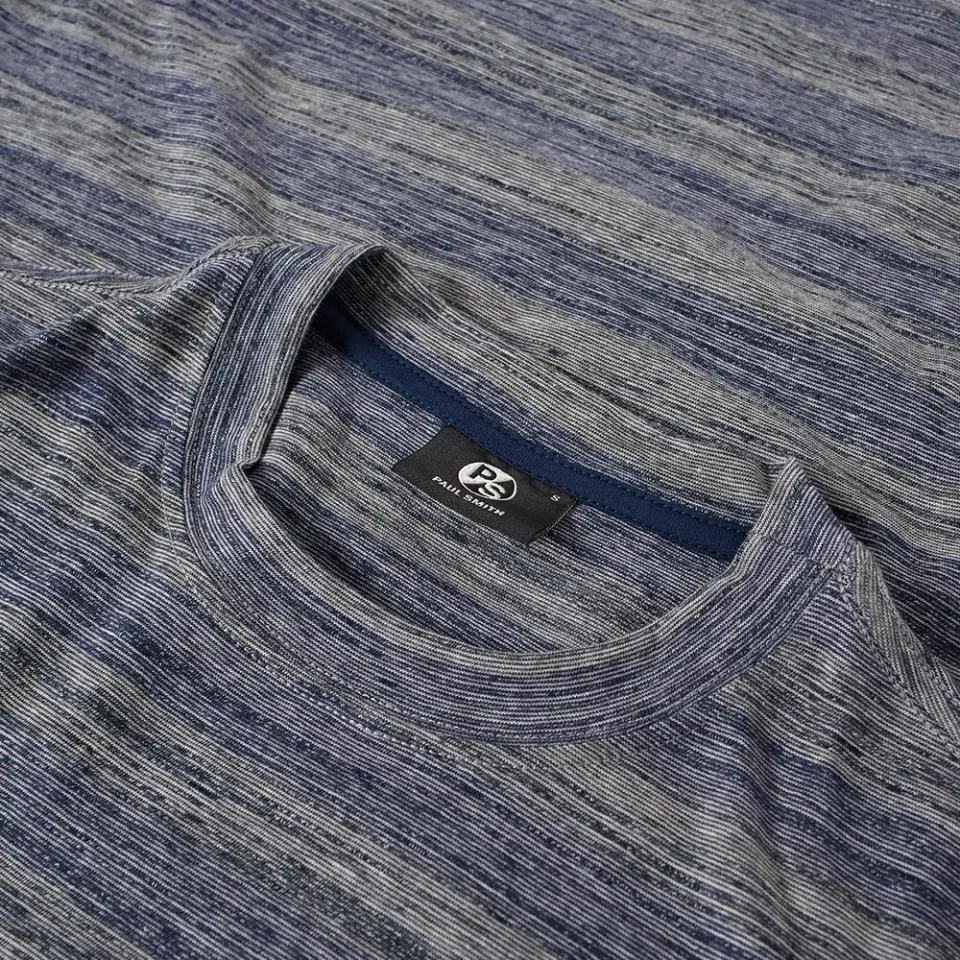 Faded Stripe Pocket Tee
