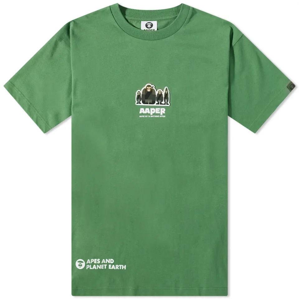 AAPE Aaper Basic One Point T-Shirt