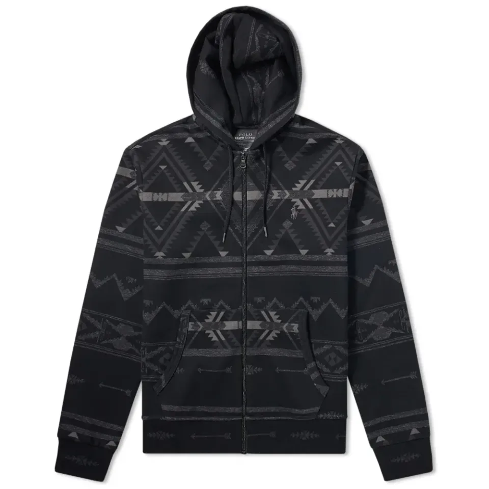 Beacon Print Zip Hoody