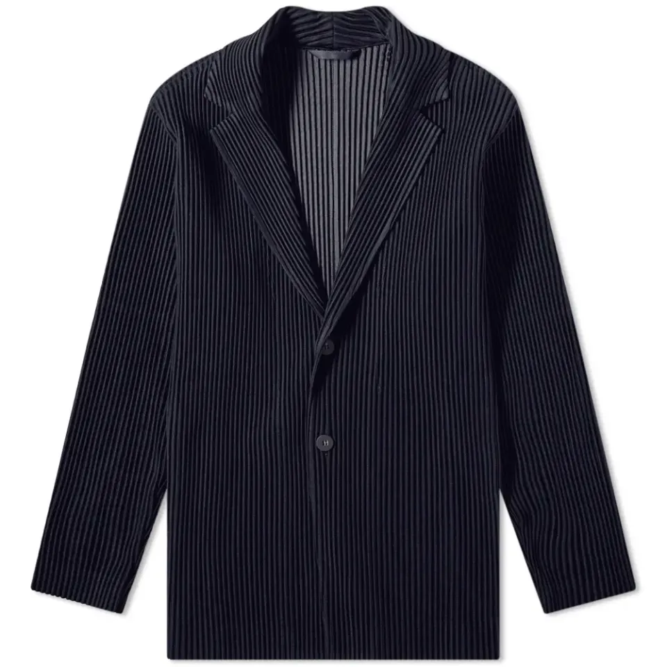 Pleated Single Breasted Jacket