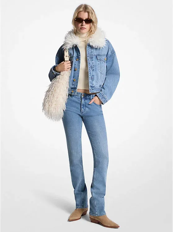 Stretch Denim Cigarette Jeans