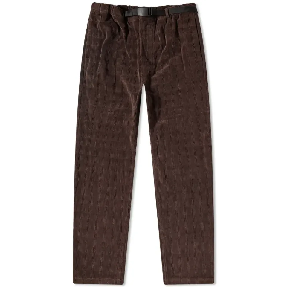 Plaid Corduroy Trousers