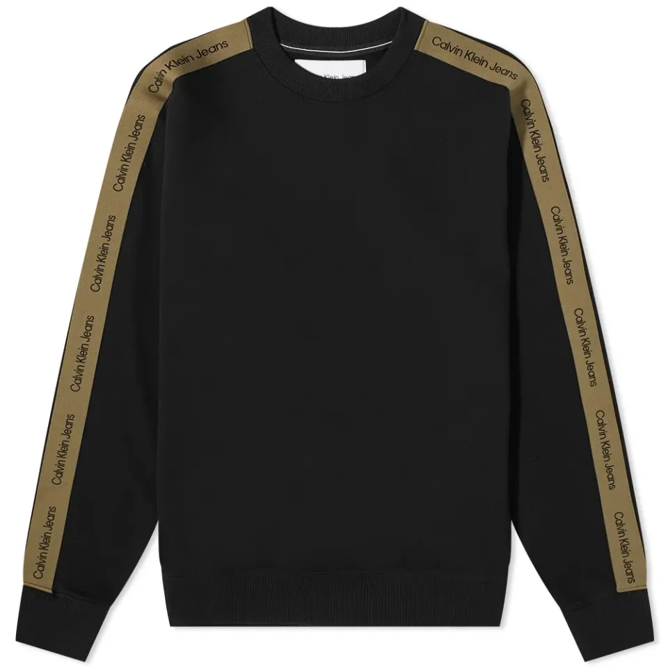Contrast Tape Crew Sweat