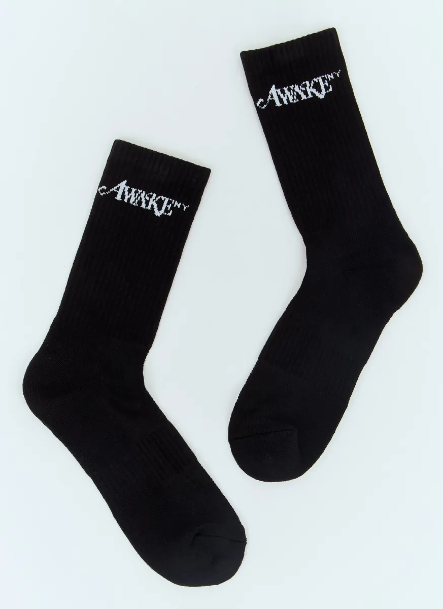 Logo Jacquard Socks