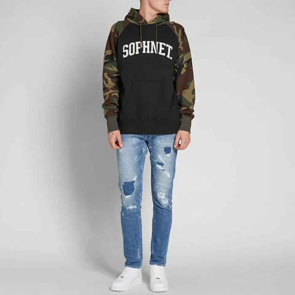 SOPHNET. Arch Logo Raglan Hoody