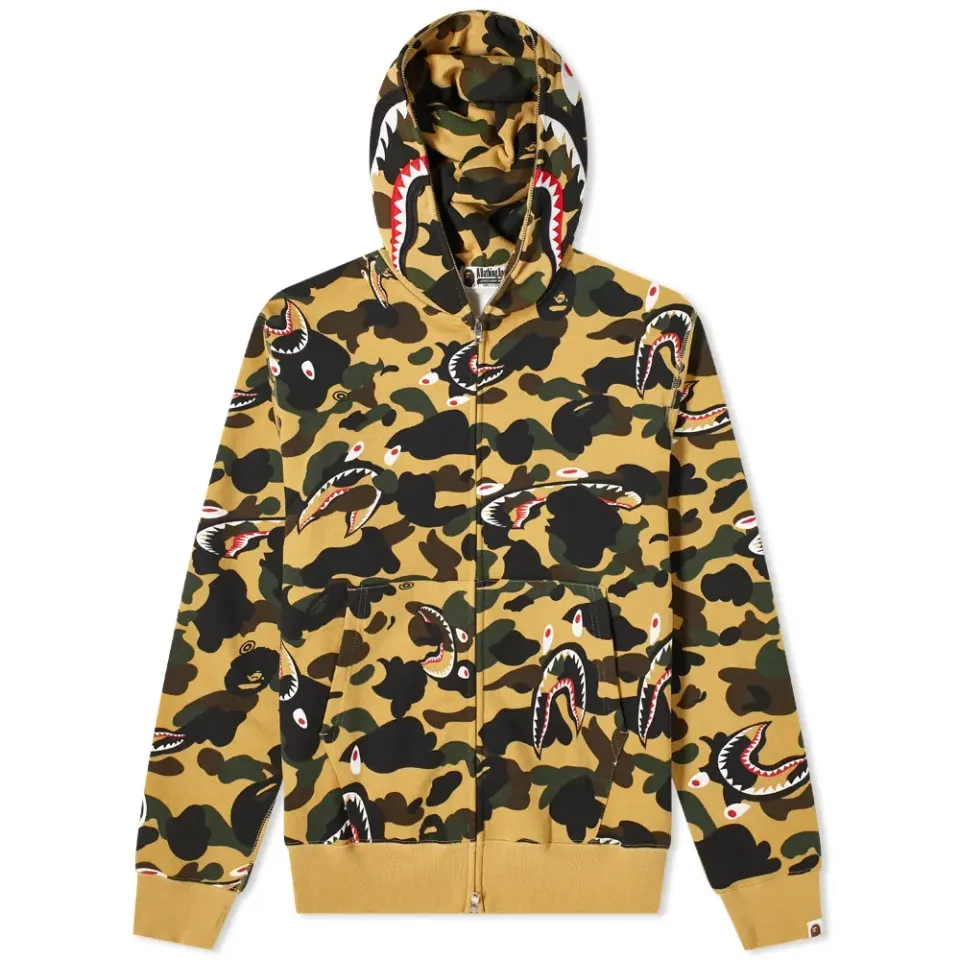 Shark 1St Camo Shark Relaxed Zip Hoodie