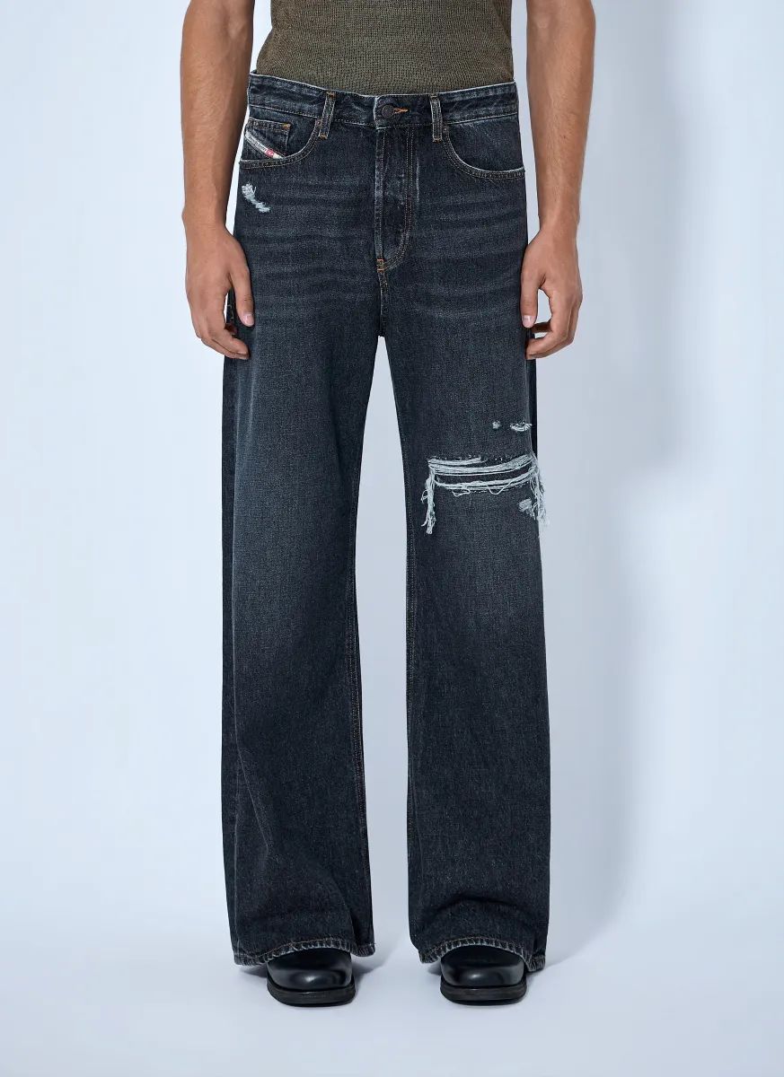 D-Rise Wide Leg Jeans