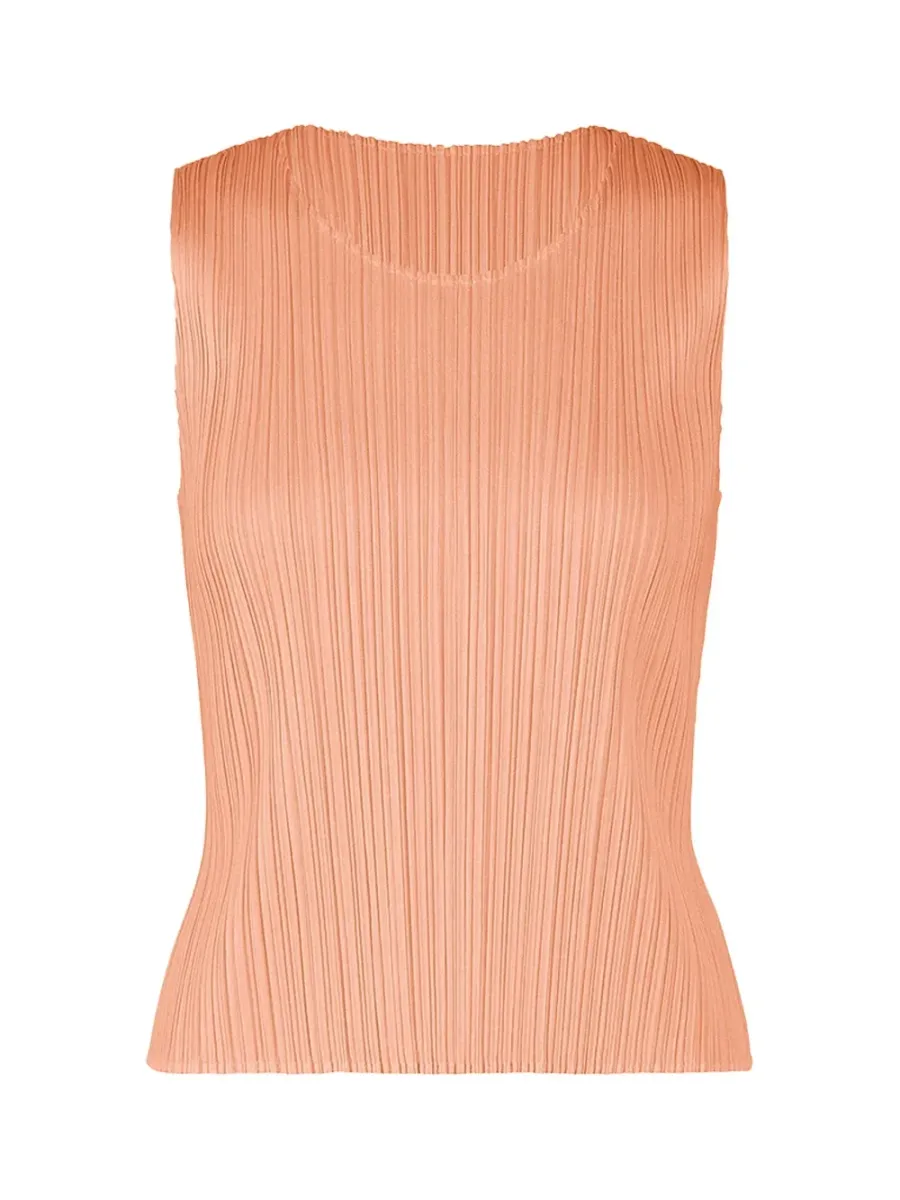 Pleats Please July Colors Tank Top Pale Orange