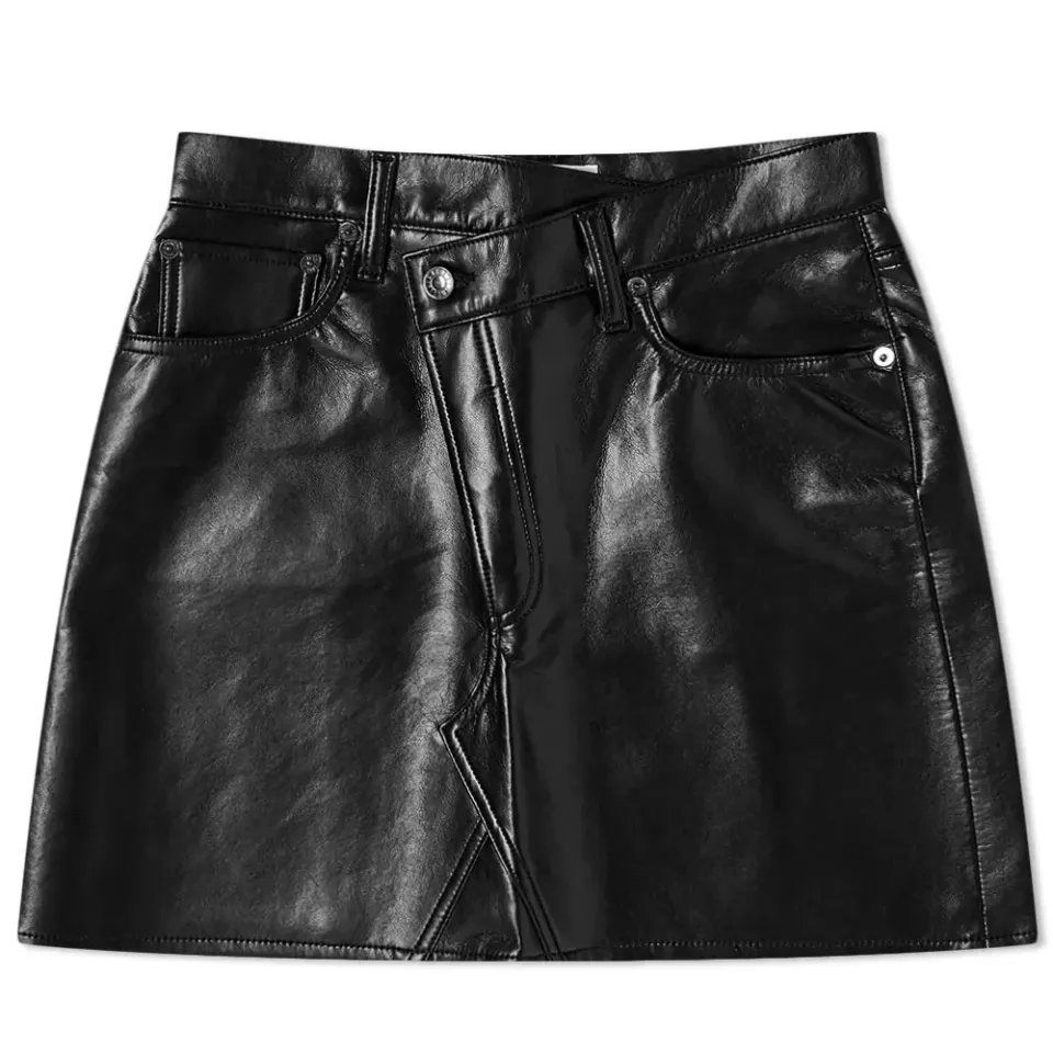 Recycled Leather Skirt
