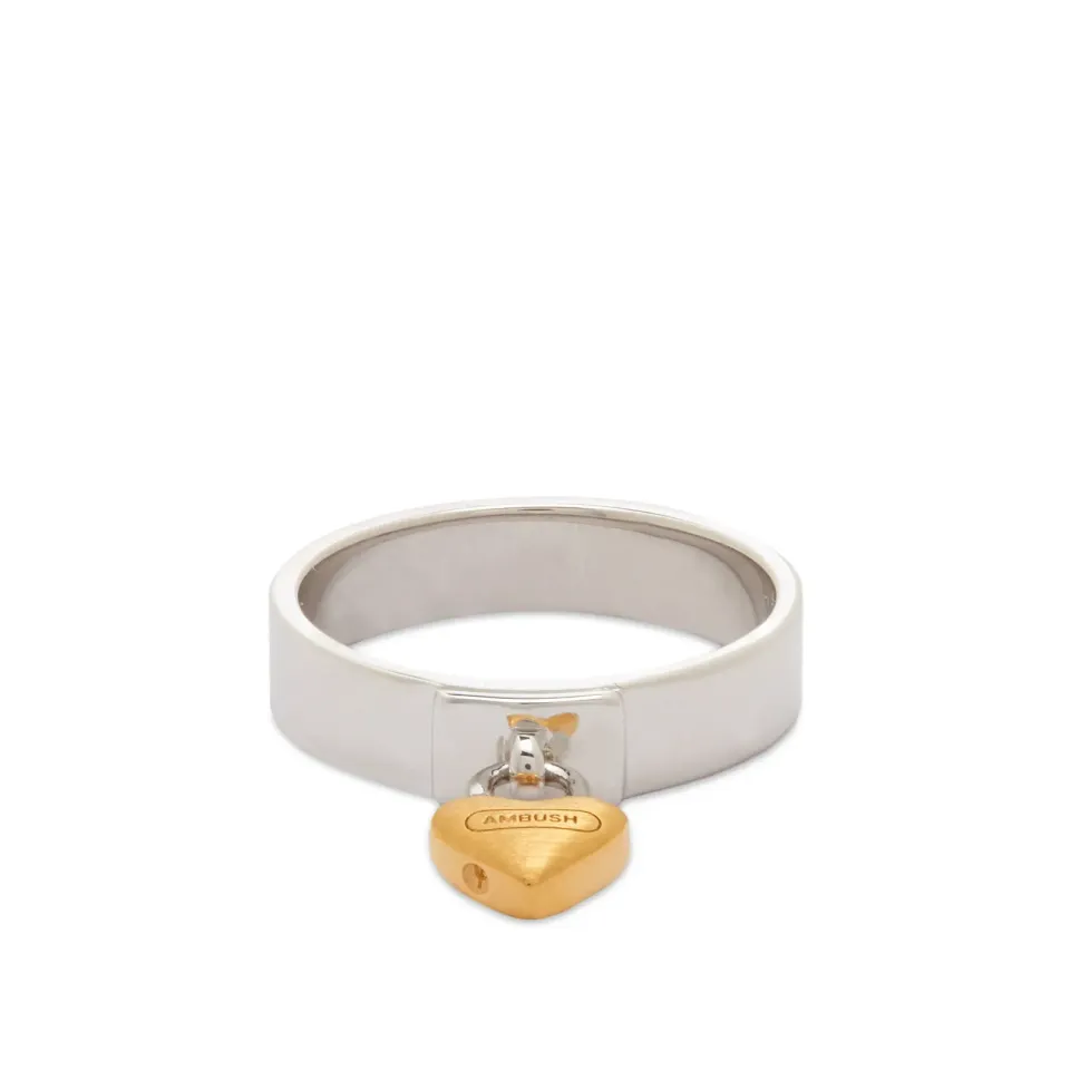 Heart Padlock Ring