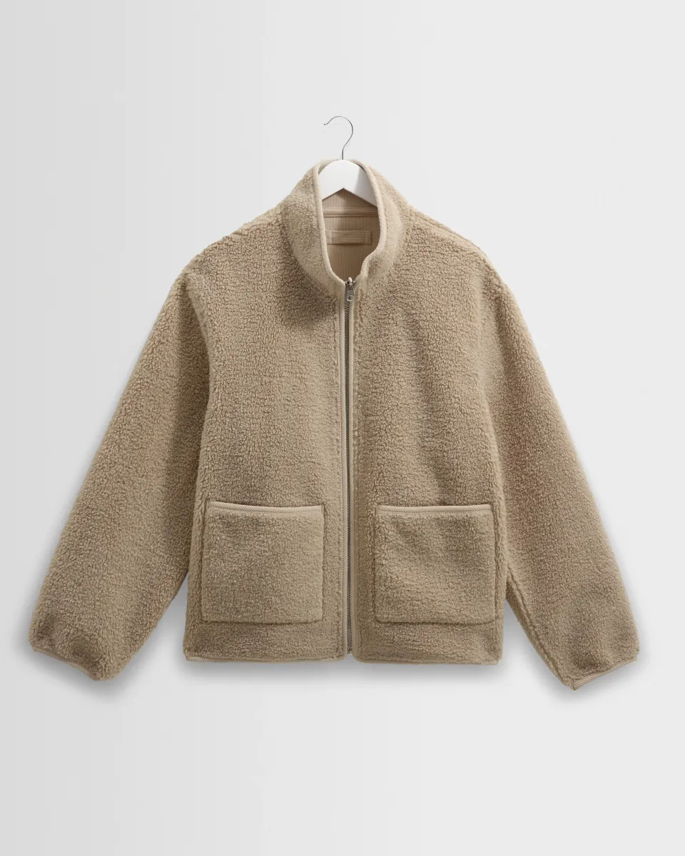 Killick - Natural Reversible Corduroy Borg Jacket