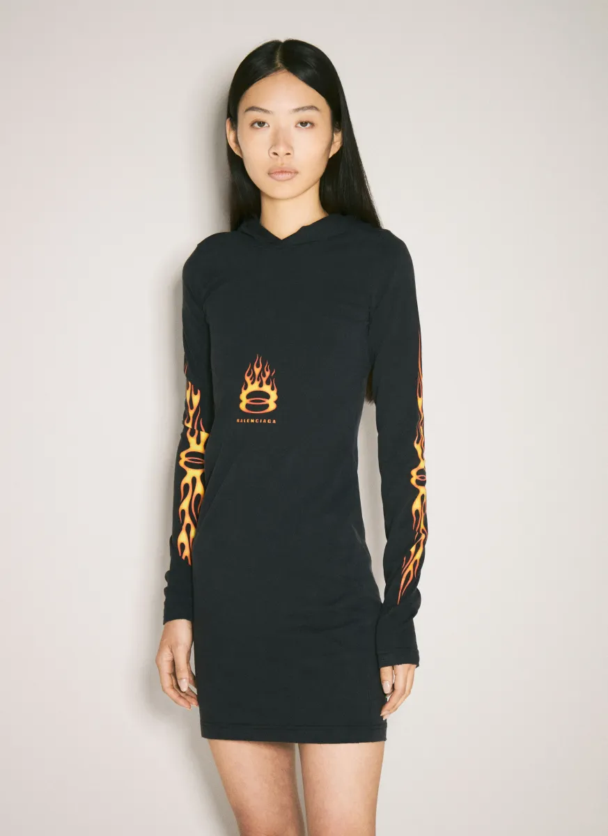 Burning Unity Hooded Dress