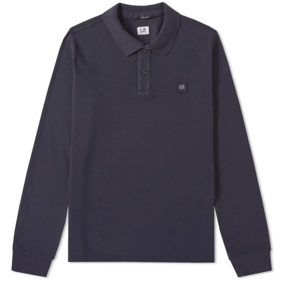 Long Sleeve Patch Logo Polo
