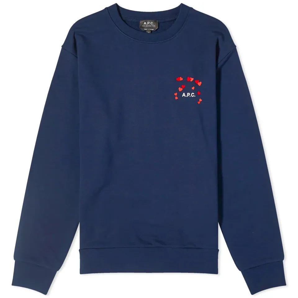 A.P.C. Valentines Logo Crew Sweat