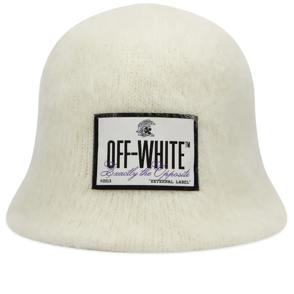 Label Mohair Bucket Hat