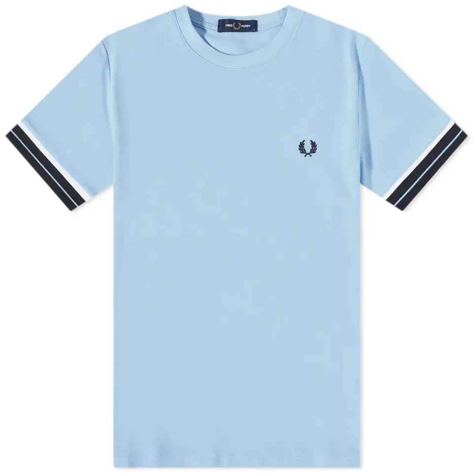 Tramline Tipped Pique T-Shirt