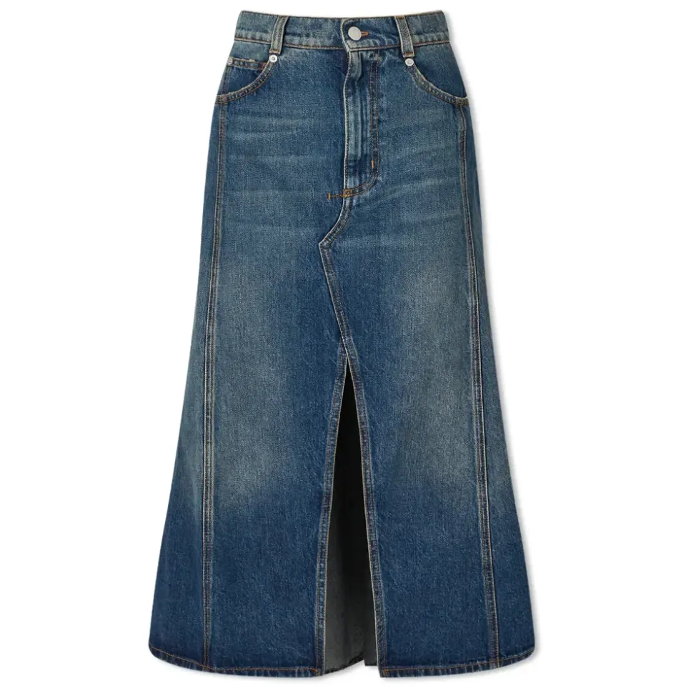 Midi Denim Skirt