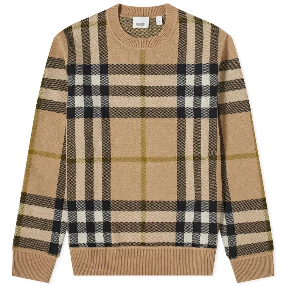 Nixon Large Check Cashmere Knit