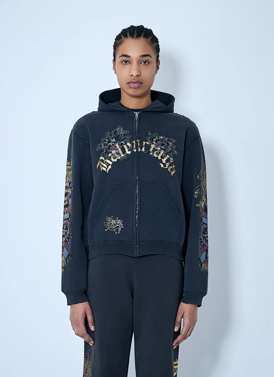 Tacky Tattoo Zip-Up Sweatshirt