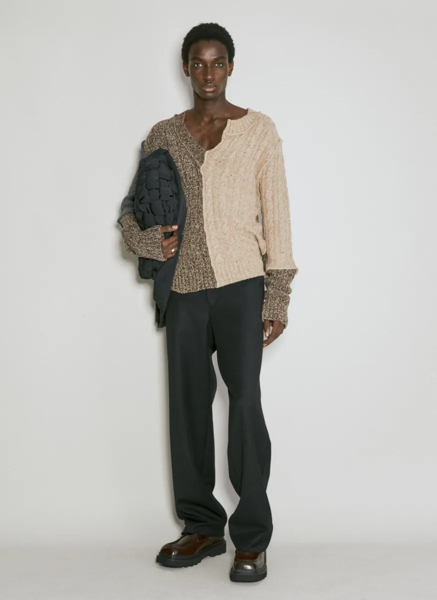 Panel Knit Sweater