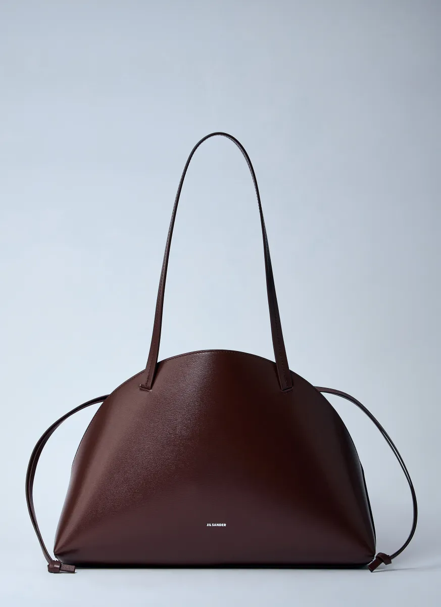Leather Curve Shoulder Bag