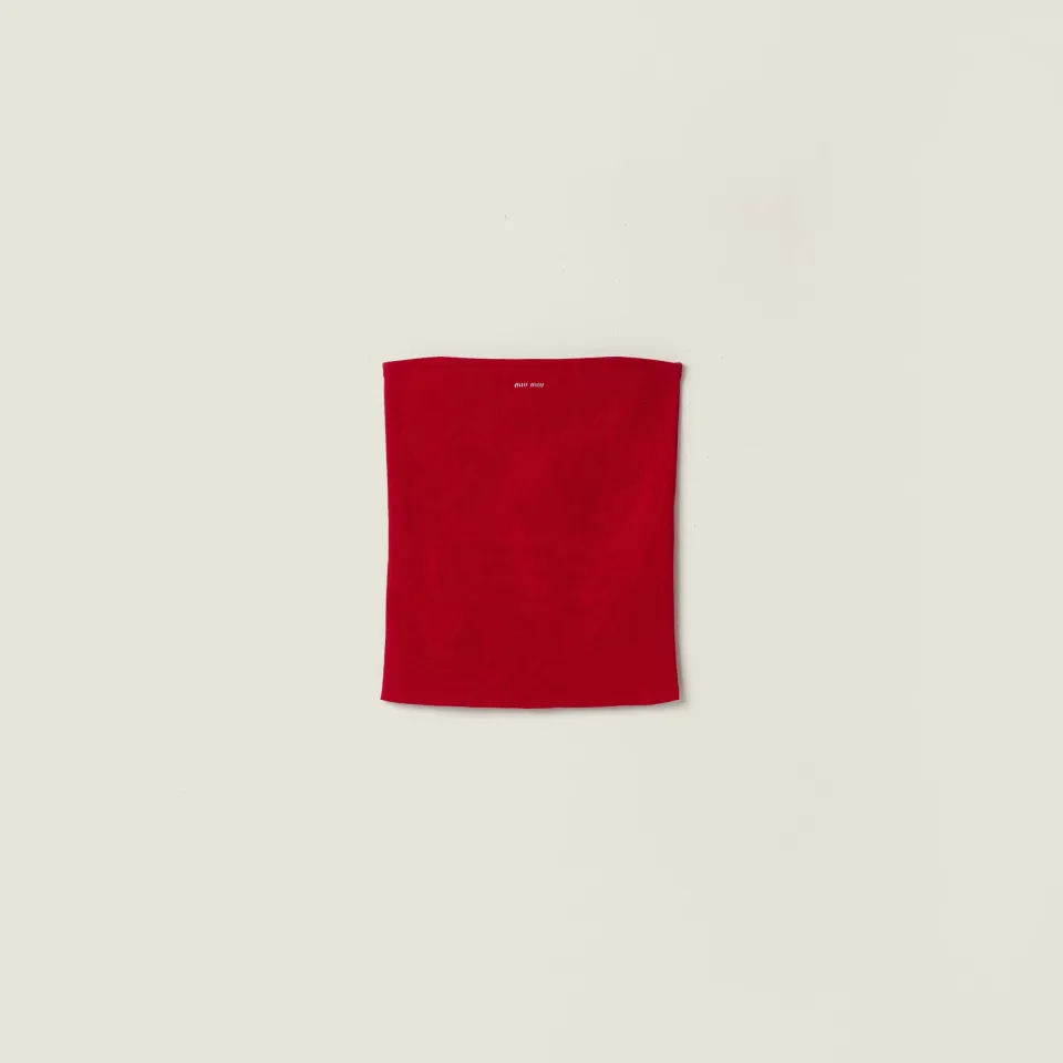 Cotton knit tube top