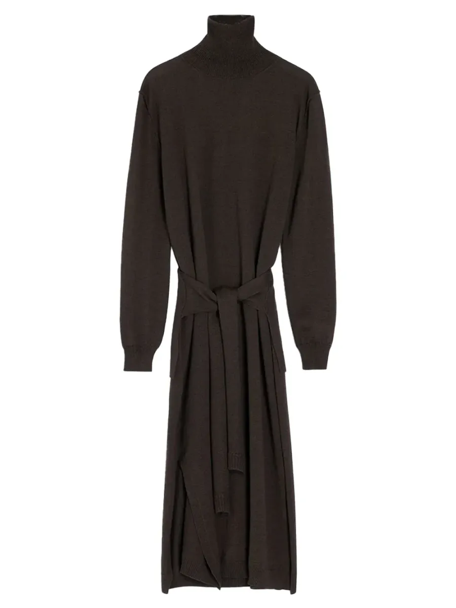 Trompe loeil dress Dark cacao