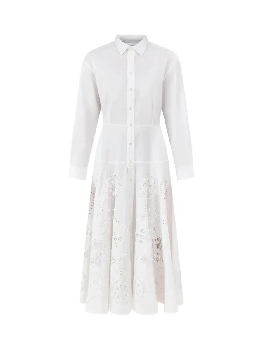 Midi Long Sleeve Shirt Dress