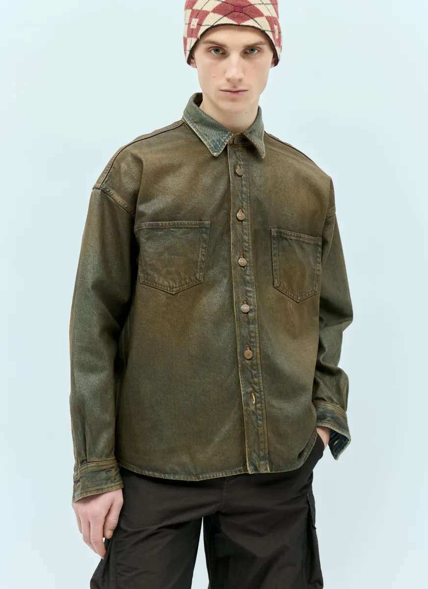 Denim Button-Up Shirt