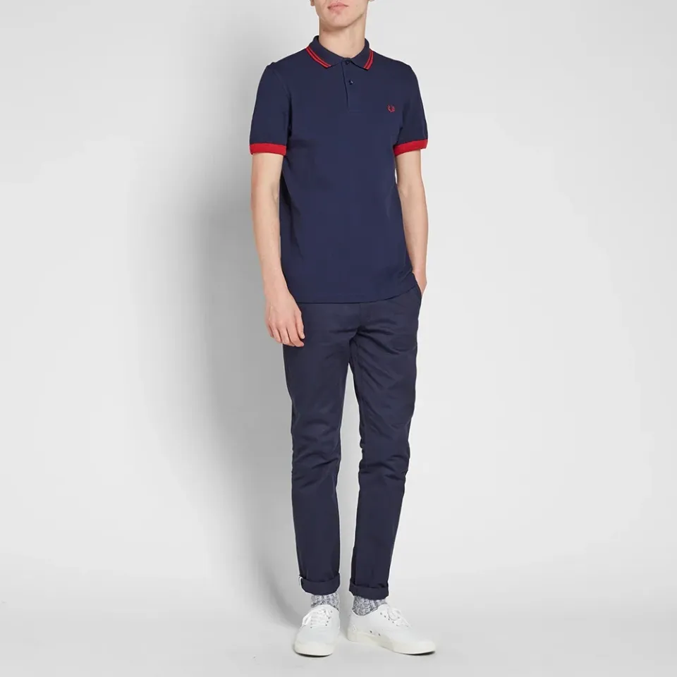 Fred Perry Solid Cuff Pique Polo