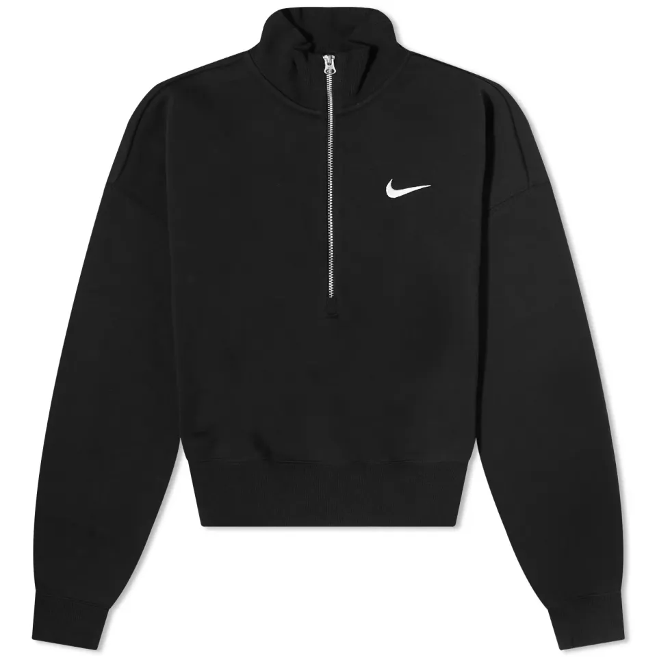 Nike Phoenix Fleece Quarter Zip Crop