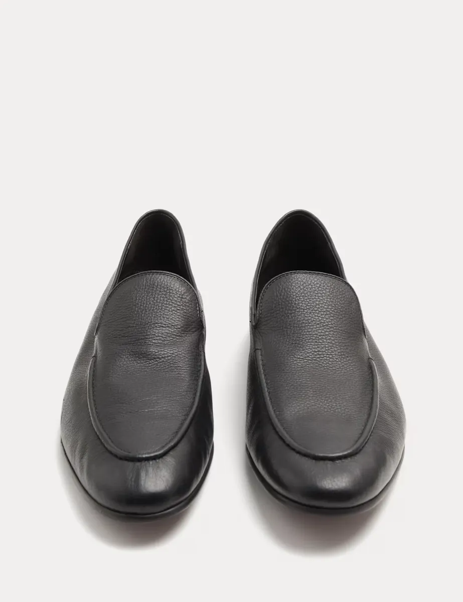 Leather Loafers Black