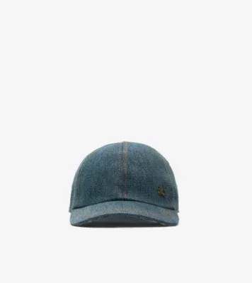 Denim Baseball Cap in Indigo blue