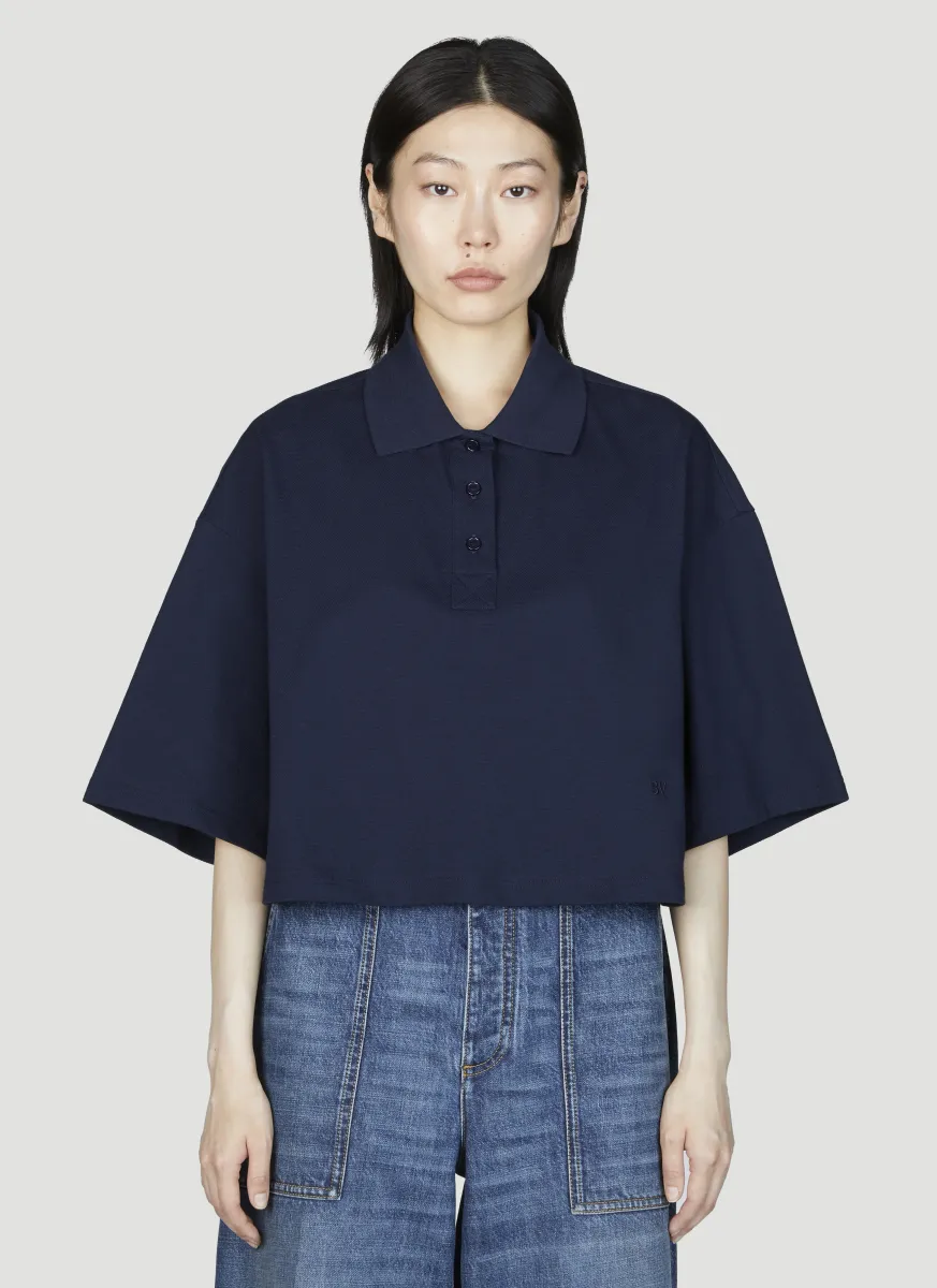 Cropped Polo Shirt