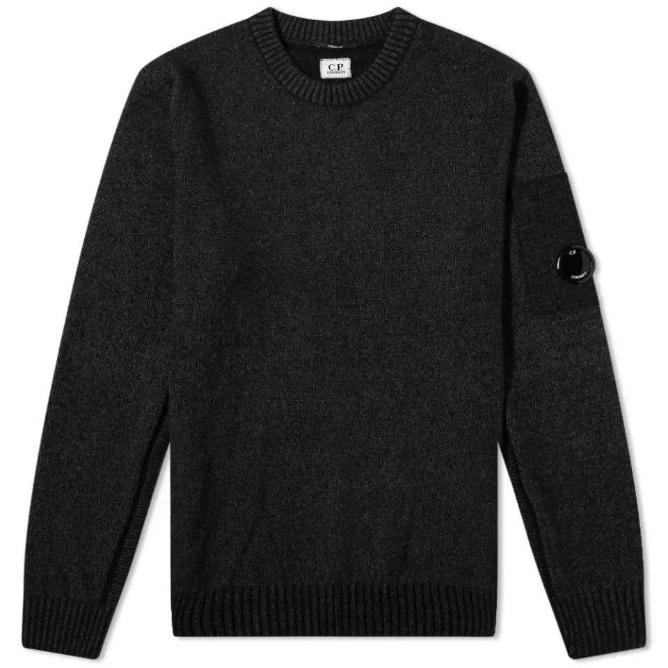 Arm Lens Fleece Knit Crew
